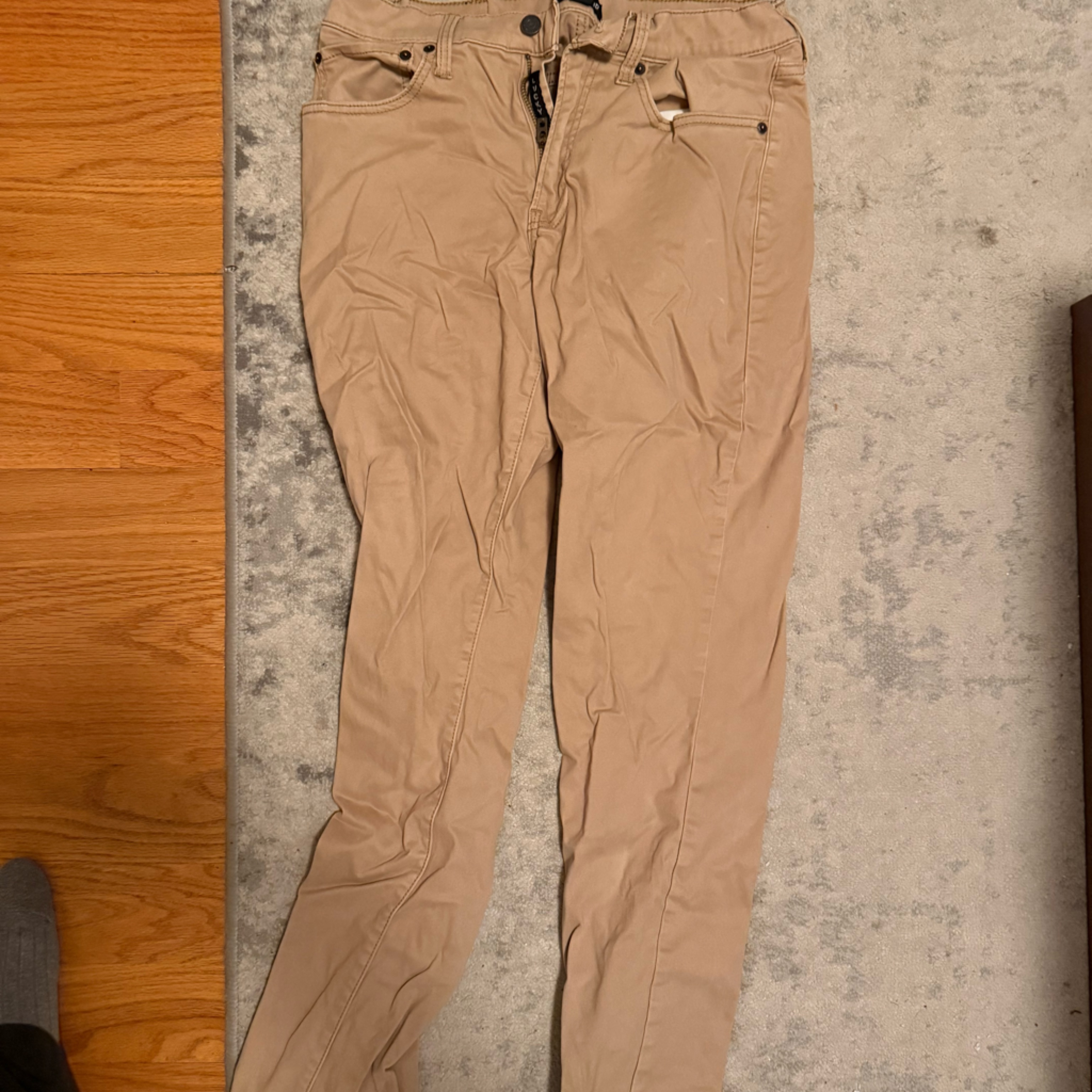 Lucky Brand Mens Khaki Chinos 32 32